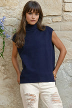 TOP SIN MANGAS DE CUELLO ALTO